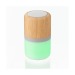Illuminated speaker in ABS and bamboo, Wooden or bamboo enclosure promotional