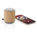 Product thumbnail 3W wireless speaker in bamboo and fabric 1