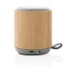 Product thumbnail 3W wireless speaker in bamboo and fabric 3