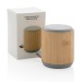 3W wireless speaker in bamboo and fabric wholesaler