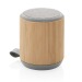 Product thumbnail 3W wireless speaker in bamboo and fabric 0