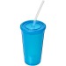 Double wall 35cl cup with straw wholesaler