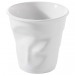 Product thumbnail Crumpled white cappuccino cup 0