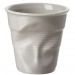Wrinkled cappuccino cup color, Crumpled cup Revol promotional