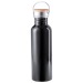 Product thumbnail 800ml metal flask with bamboo stopper 3