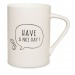 Large mug 43cl salsa, Porcelain mug promotional