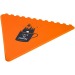 Frosty 2.0 triangular ice scraper, windshield scraper and ice squeegee promotional
