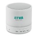 Round Bluetooth speaker with LED, Luminous enclosure promotional