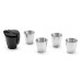 Set of 4 mini metal cups wholesaler