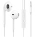 Product thumbnail Keburu - Wired In-Ear Headphones with Mic - White 0