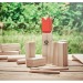 Pine wood throwing game, bowling promotional