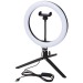 Product thumbnail Studio ring light with phone holder and tripod 2