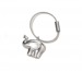 Product thumbnail Elephant design metal key ring 0