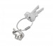 Product thumbnail Elephant design metal key ring 1