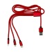 Product thumbnail Long 3-in-1 charging cable 1