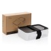 Lunch box with spoon in rPP GRS, Lunch box and box lunch promotional