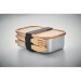 Lunchbox metal and bamboo with cutlery wholesaler