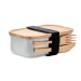 Product thumbnail Lunchbox metal and bamboo with cutlery 0