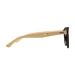 Round bamboo glasses with bamboo temples, Sustainable and ecological customised object promotional