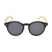 Product thumbnail Round bamboo glasses with bamboo temples 3