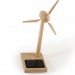Product thumbnail Mini wind turbine wood 17 cm solar panel on base 1