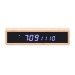 MORO - Bamboo cordless charger, alarm clock promotional