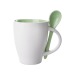 Product thumbnail 28 cl two-tone ceramic mug with spoon 2