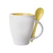 Product thumbnail 28 cl two-tone ceramic mug with spoon 3