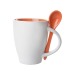 Product thumbnail 28 cl two-tone ceramic mug with spoon 4