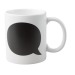 Product thumbnail Ceramic mug with slate bubble and 2 chalks 0