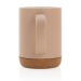 Ceramic mug with cork base, Cork accessory promotional