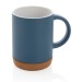Mug en céramique avec base en liège, Accessoire en liège promotional