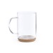 Product thumbnail Glass mug 45cl with cork base 0