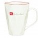 Mug bizeauté en porcelaine 30cl, Mug en porcelaine promotional