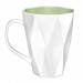 Modern mug 28cm geo, Porcelain mug promotional
