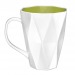 Modern mug 28cm geo, Porcelain mug promotional