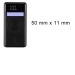Product thumbnail Musen - powerbank with wireless induction charging 10,000 mah + 2 usb ports, black 2