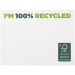Mémos autocollants recyclés 100x75mm Sticky-Mate®, gadget écologique recyclé ou bio promotional