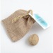 Seed bomb egg in hessian bag 75x100 mm, Bead and seed bomb promotional