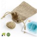 Product thumbnail Seed bomb egg in hessian bag 75x100 mm 2