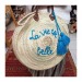 Product thumbnail Embroidered round basket 0