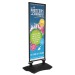Poster Panel h.152 x l.56 cm BLACK + Base Lest. BLACK wholesaler