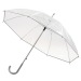 Product thumbnail Transparent umbrella with curved aluminium handle 0