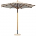 Round palladio wooden parasol 2.50m wholesaler
