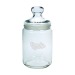 Product thumbnail Small round glass candy jar 1L 0