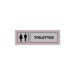 Plaque Signa Plexi 170x50 mm TOILETTES (S.24) wholesaler