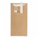 Kraft cutlery pouch with napkin, ecological object promotional