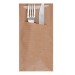 Kraft cutlery pouch with napkin, ecological object promotional