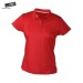 Women's technical polo shirt micropolyester short sleeve, woman polo promotional