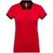 Product thumbnail Women's two-coloured piqué polo shirt - Kariban 1